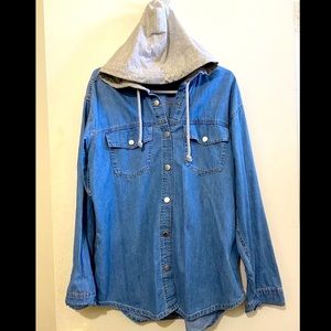 H&M Denim Jacket with Hoodie